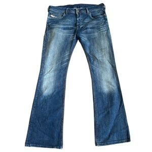 *DIESEL* Blue Faded Bootcut Jeans